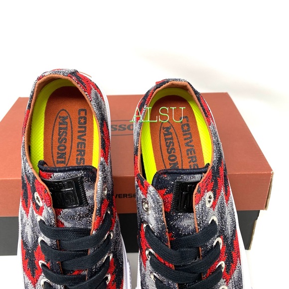 Converse x Missoni Ctas || OX Red Canvas Women’s - Picture 3 of 10